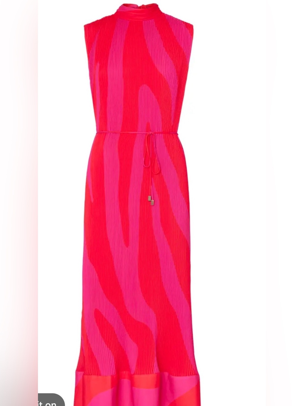 Milly Sleeveless Maxi Dress in Hot Pink & Fuchsia